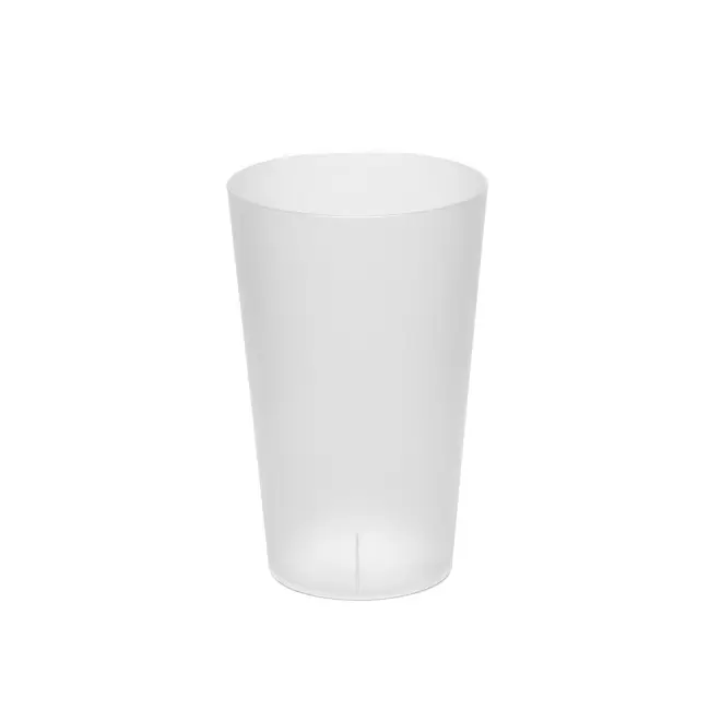 GOBELET QUADRI 30 CL PERSONNALISABLE 'CUP BUDGET' - transparent givré