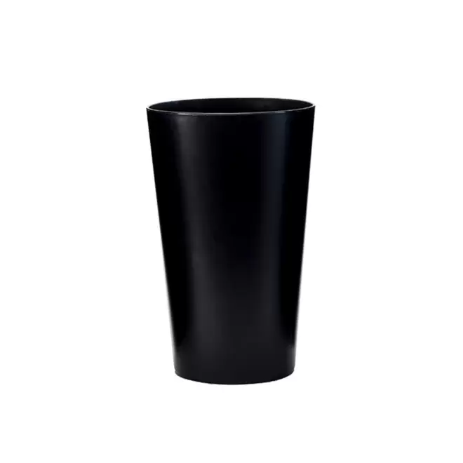 GOBELET QUADRI 30 CL PERSONNALISE 'CUP BUDGET COLOR' - noir