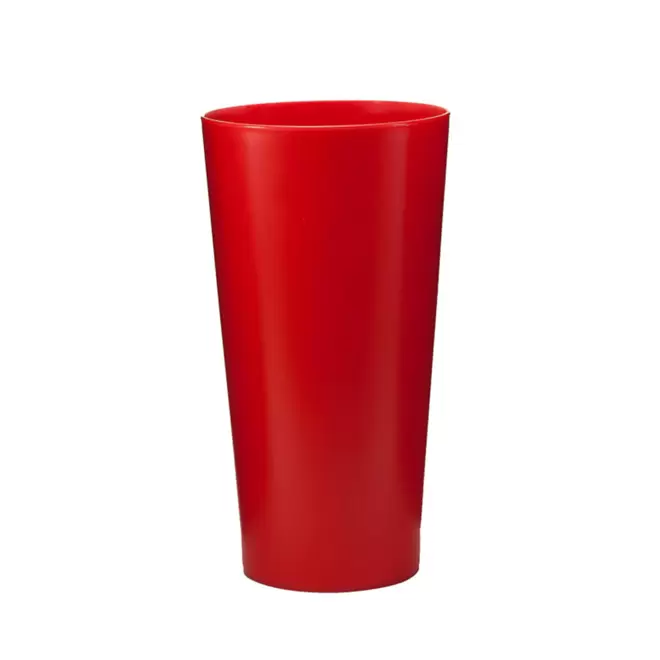 GOBELET QUADRI 56 CL PERSONNALISABLE 'CUP BUDGET COLOR' - rouge