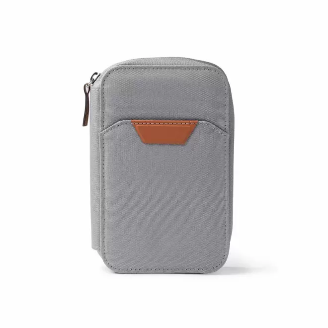 PORTE FEUILLE DE VOYAGE RPET PERSONNALISABLE 'NICETRIP' - gris