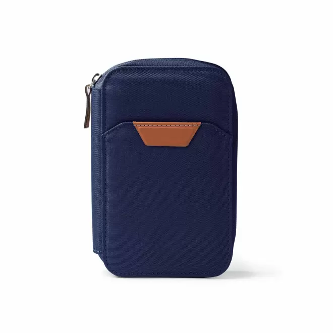 PORTE FEUILLE DE VOYAGE RPET PERSONNALISABLE 'NICETRIP' - bleu