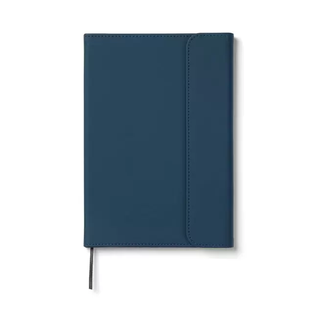 CARNET EN PU VINGA PERSONNALISABLE'MALO' - bleu