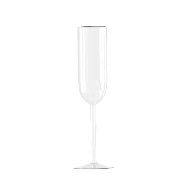 VERRE A CHAMPAGNE EN VERRE 22CL PERSONNALISE 'GLASS FLUTE' - transparent