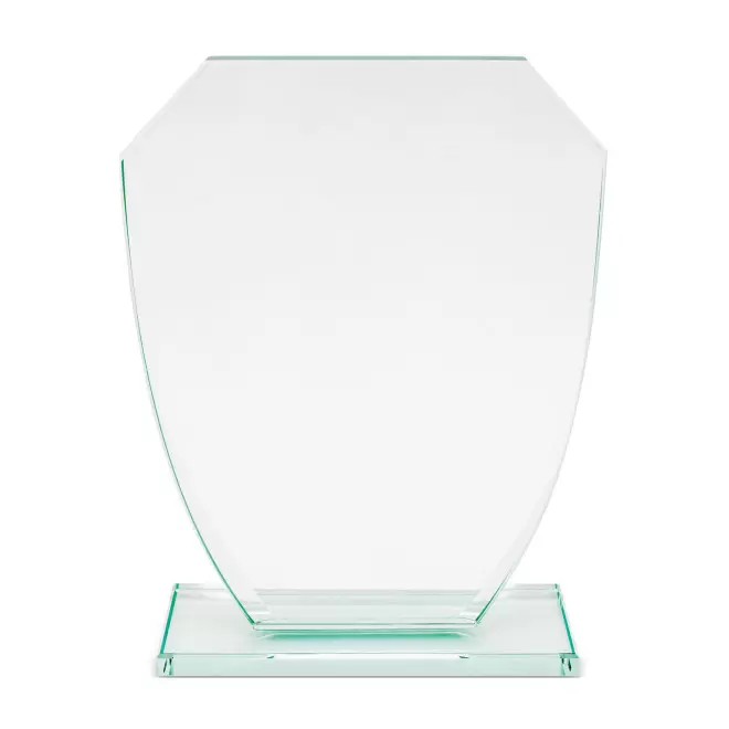 TROPHEE EN VERRE PERSONNALISABLE 'VICKY EMBLEME' - transparent
