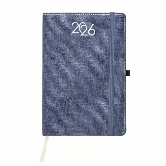 AGENDA JOURNALIER PERSONNALISABLE 'AGOSTO' - bleu