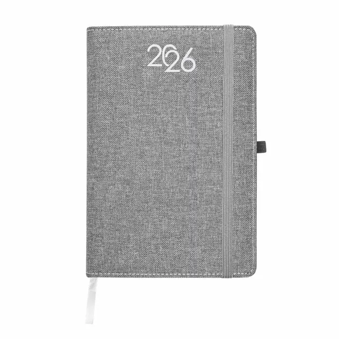 AGENDA JOURNALIER PERSONNALISABLE 'AGOSTO' - gris