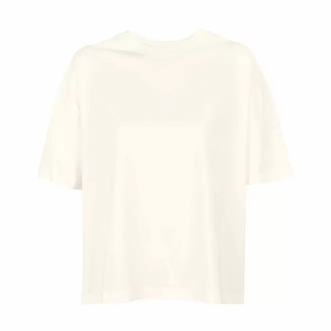 TEE-SHIRT OVERSIZE FEMME PERSONNALISABLE  'BOXY' - écru