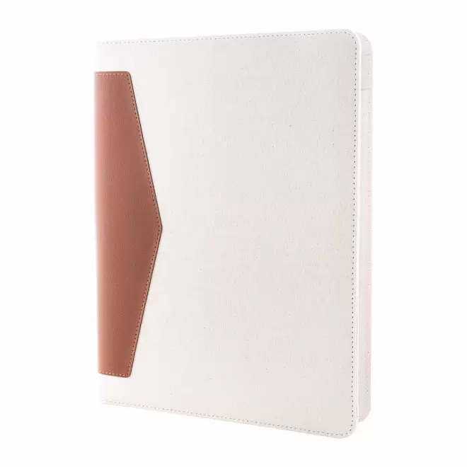 CONFERENCIER EN TOILE RECYCLEE PERSONNALISABLE 'CARBA' - beige