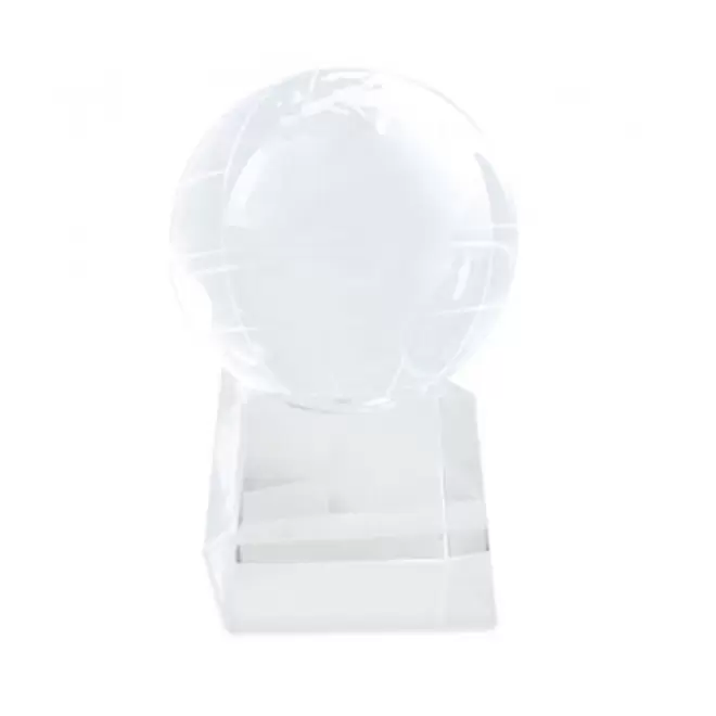TROPHEE EN VERRE PERSONNALISABLE 'VICKY GLOBE 31' - transparent