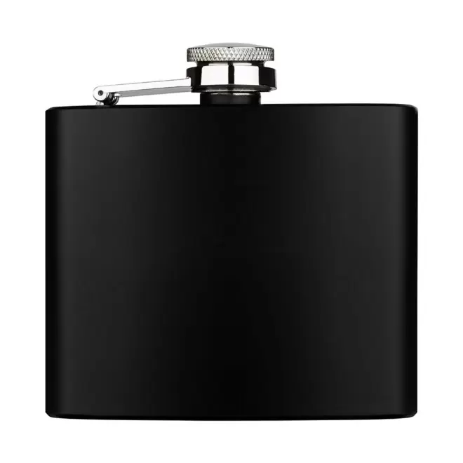 FLASQUE ACIER PERSONNALISABLE 'GUDYS DARK 141.5 ML' - noir