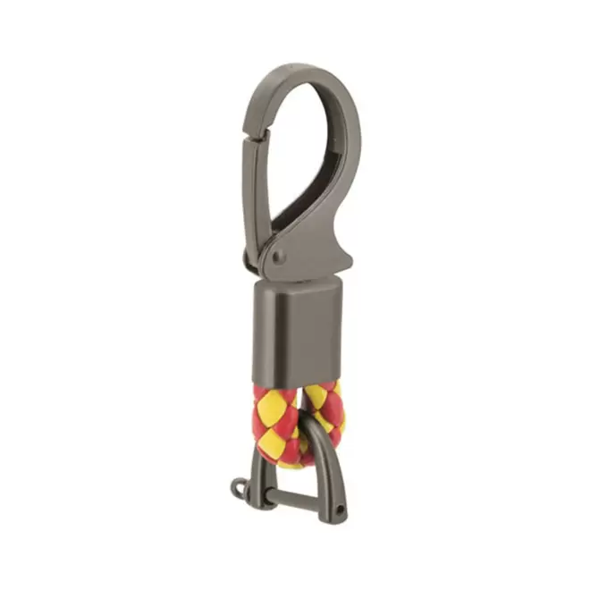 PORTE CLE CORDE MOUSQUETON PERSONNALISABLE 'MOUSCORDA' - jaune