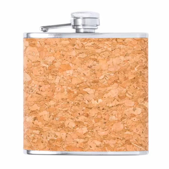 FLASQUE 170ML EN INOX ET LIEGE PERSONNALISABLE 'GUDY CORK' - brun