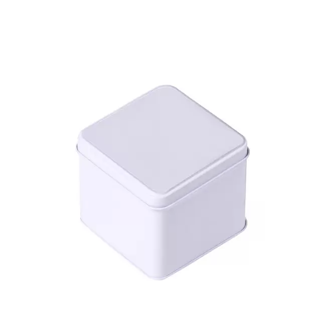 BOITE METAL SOUVENIR PERSONNALISABLE 'VALTO CUBE' - blanc