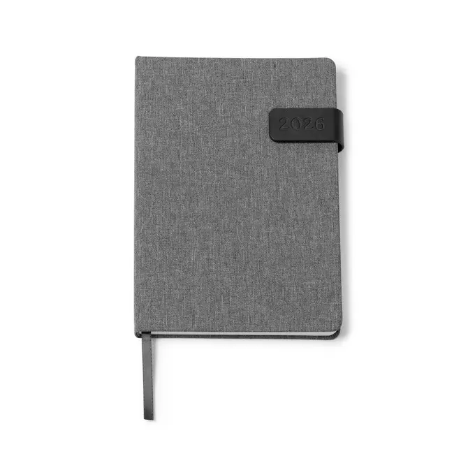 AGENDA JOURNALIER PERSONNALISE 'JUSTINE' - gris
