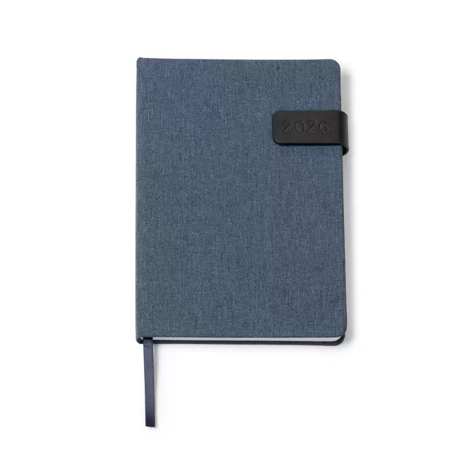 AGENDA JOURNALIER PERSONNALISE 'JUSTINE' - bleu