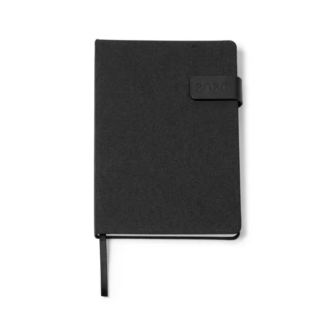 AGENDA JOURNALIER PERSONNALISE 'JUSTINE' - noir