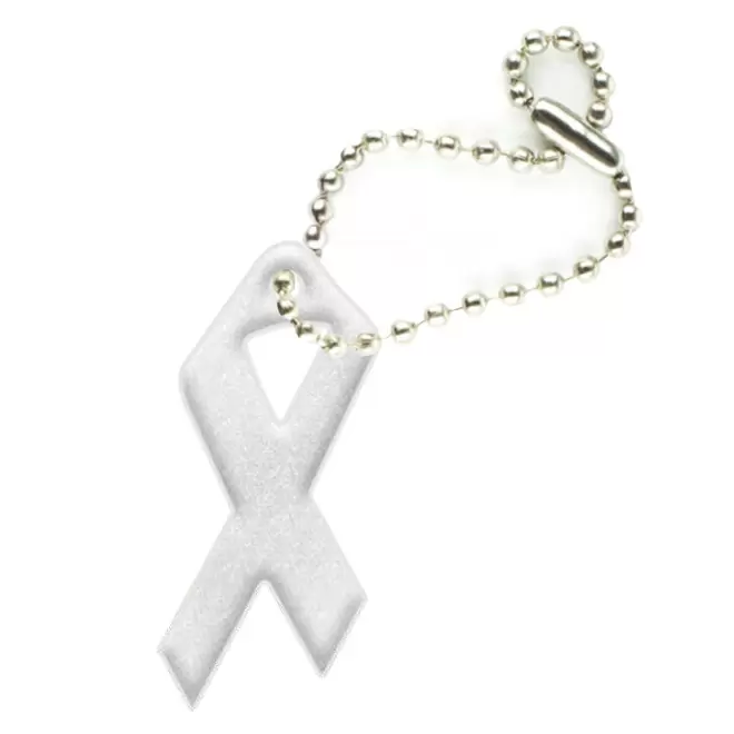 PORTE-CLE REFLECHISSANT NORME PERSONNALISABLE 'SIMI' - gris