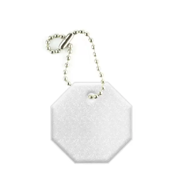 PORTE-CLE REFLECHISSANT NORME PERSONNALISABLE 'SIMI' - gris