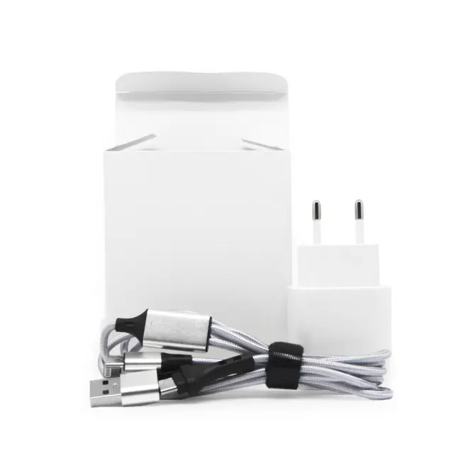 KIT PRISE ET CABLE PERSONNALISABLE 'IDEAL' - blanc