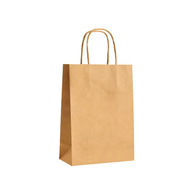 SAC KRAFT PERSONNALISE GRANDE QUANTITE 'TORSI 18X8X24' - brun