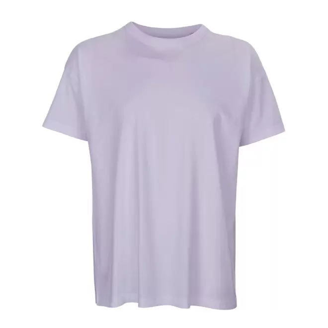 TEE-SHIRT PERSONNALISABLE OVERSIZE COULEUR HOMME 'BOXY' - lilas