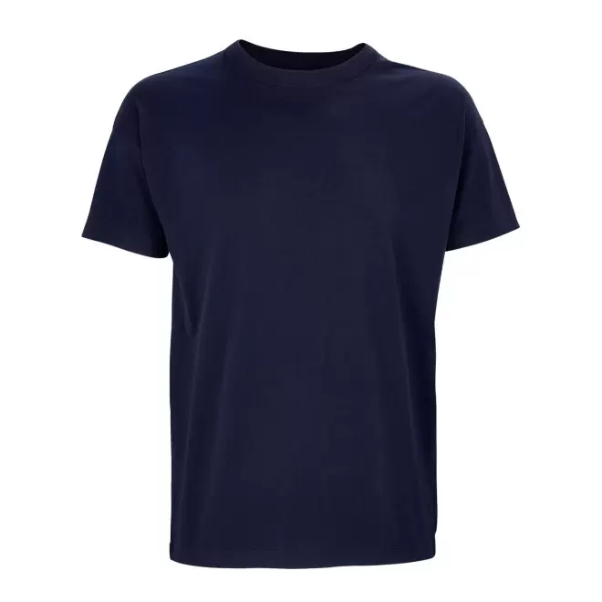 TEE-SHIRT PERSONNALISABLE OVERSIZE COULEUR HOMME 'BOXY' - marine