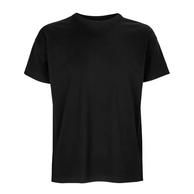 TEE-SHIRT PERSONNALISABLE OVERSIZE COULEUR HOMME 'BOXY' - noir