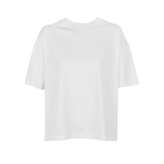 TEE-SHIRTPERSONNALISABLE OVERSIZE BLANC FEMME 'BOXY' - blanc