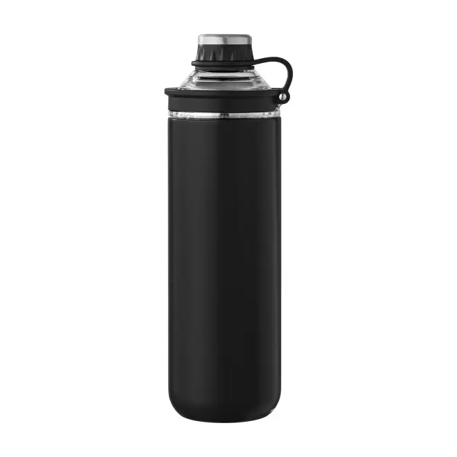 BOUTEILLE ISOTHERME PERSONNALISABLE 'METONI' - noir
