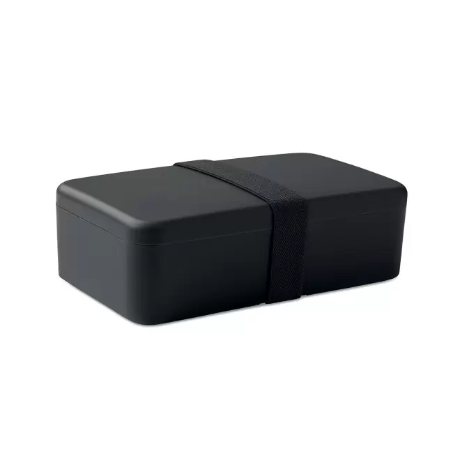 LUNCH BOX RPET 750ML PERSONNALISABLE 'DOPPITO' - noir