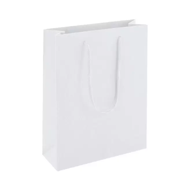 SAC CADEAU PERSONNALISE 15.5x21x6 'KARTELOS' - blanc