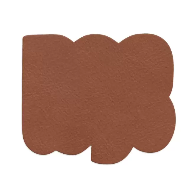 ETIQUETTE HANDTAG CADEAU PERSONNALISABLE 'YORSY CUIR' - terracotta
