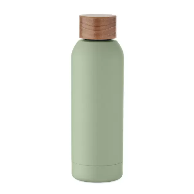 BOUTEILLE ACIER RECYCLE 700ML PERSONNALISABLE 'SERGEI' - vert menthe