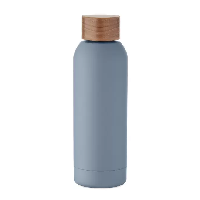 BOUTEILLE ACIER RECYCLE 700ML PERSONNALISABLE 'SERGEI' - bleu petrole
