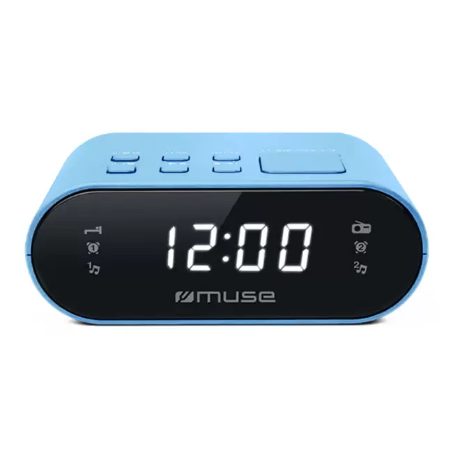 RADIO REVEIL PERSONNALISABLE 'GOMMY' - bleu clair