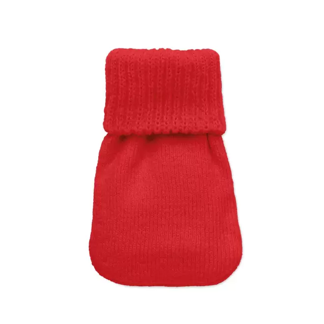 CHAUFFERETTE PERSONNALISABLE AVEC HOUSSE 'GROEN' - rouge