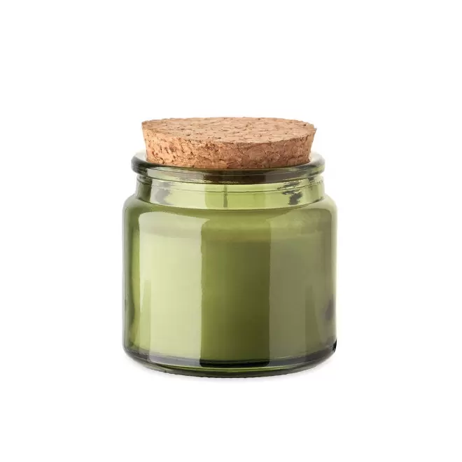 BOUGIE PARFUMEE PERSONNALISABLE 'LINNA LIEGE' - vert