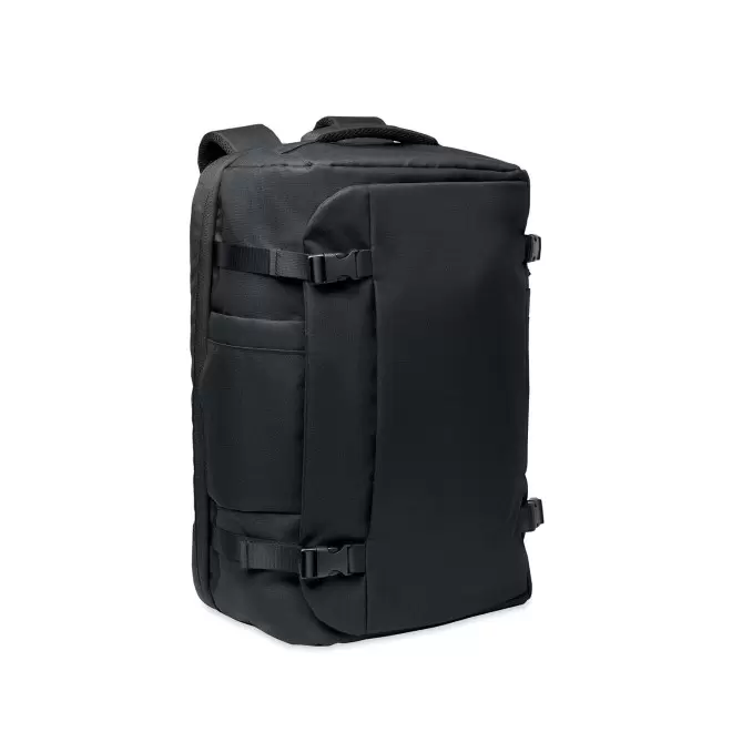 SAC A DOS CABINE RPET PERSONNALISABLE 'TOMAZ' - noir