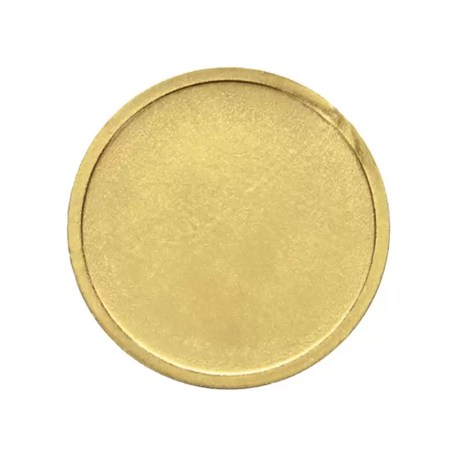 JETON EN PLASTIQUE GRAVE PERSONNALISABLE 'MONNET' - or