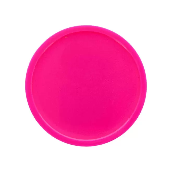 JETON EN PLASTIQUE GRAVE PERSONNALISABLE 'MONNET' - rose fluo