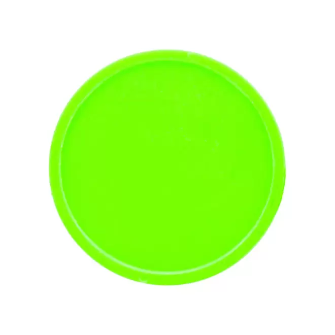 JETON EN PLASTIQUE GRAVE PERSONNALISABLE 'MONNET' - vert fluo