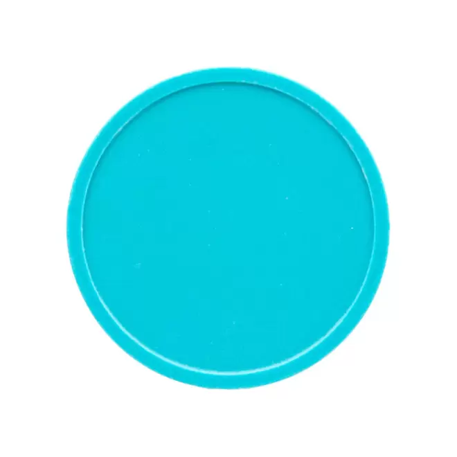 JETON EN PLASTIQUE PERSONNALISABLE 'MONNET' - turquoise