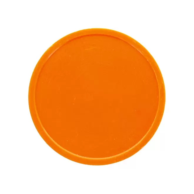 JETON EN PLASTIQUE PERSONNALISABLE 'MONNET' - orange fluo