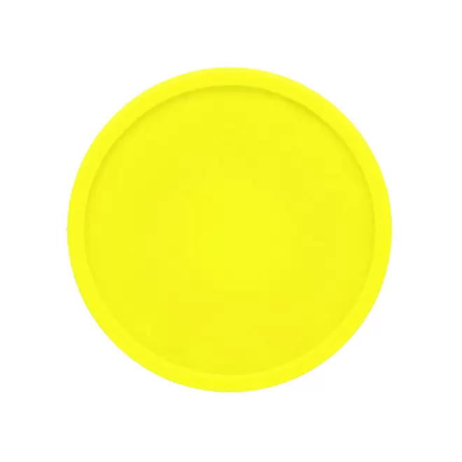 JETON PERSONNALISE EN PLASTIQUE PERCE GRAVE 'MONNET' - jaune fluo