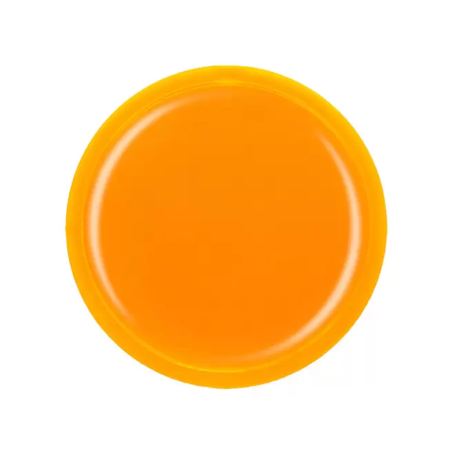 JETON PERSONNALISE EN PLASTIQUE PERCE GRAVE 'MONNET' - orange transparent
