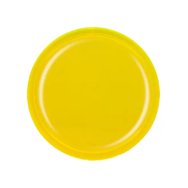 JETON PERSONNALISE EN PLASTIQUE PERCE GRAVE 'MONNET' - jaune transparent