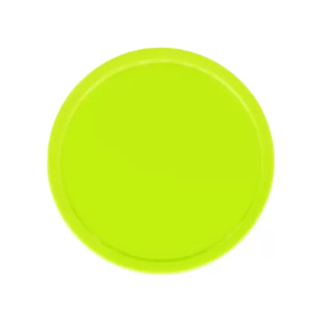 JETON PERSONNALISE EN PLASTIQUE PERCE GRAVE 'MONNET' - vert fluo