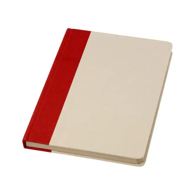 CARNET A5 RIGIDE EN CANNE A SUCRE PERSONNALISABLE 'ILIANA' - rouge