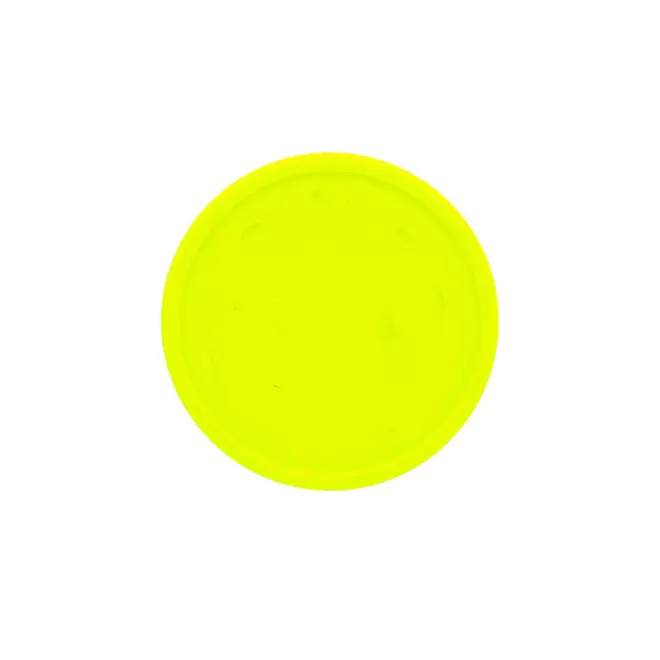 JETON IMPRIME A LA FEUILLE PERSONNALISABLE 'MONNET' - jaune fluo