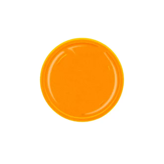 JETON IMPRIME A LA FEUILLE PERSONNALISABLE 'MONNET' - orange transparent